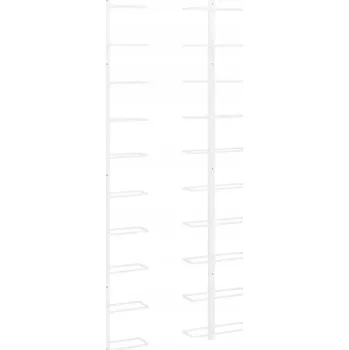 Stojan na víno Stojan na víno na 10 lahví bílý 24x9x120 cm