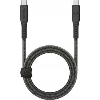 Datový kabel Kabel ENERGEA USB-C - USB-C 1,5 m černý