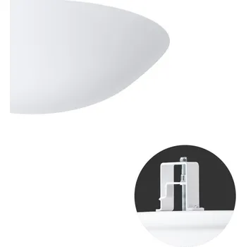 Koupelnové svítidlo OSMONT TITAN V2 stropní/nástěnné plastové polovestavné svítidlo bílá IP44 4000 K 24W LED HF - OSMONT OS TIT65534