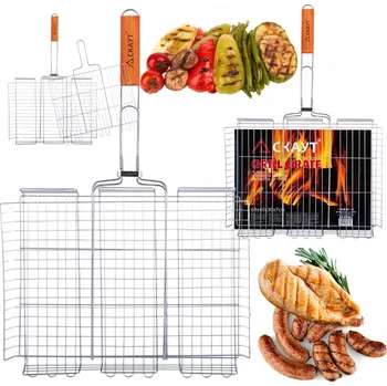 Příslušenství pro gril Grilovací rošt ocel Skaut 40 x 7 cm