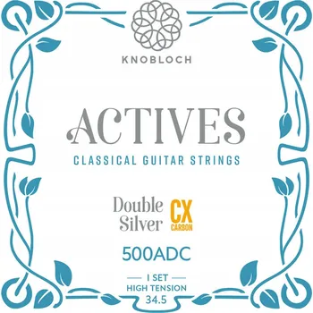 Příslušenství pro strunný nástroj Knobloch 500ADC ACTIVES Double Silver CX Carbon