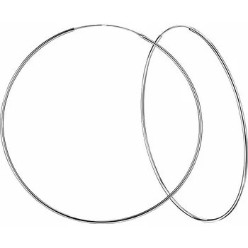 Náušnice 10666 Stříbrné 8 cm KRUHY 8 cm, 3,5 g