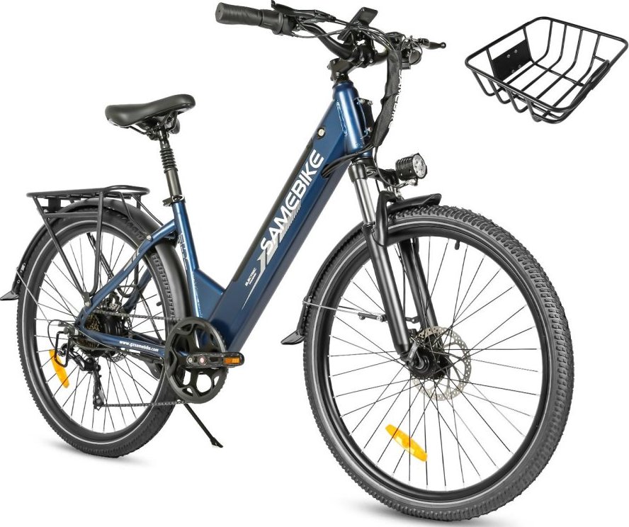 Všestranné městské elektrokolo SAMEBIKE RS-A01 Pro-T Tmavě modrá