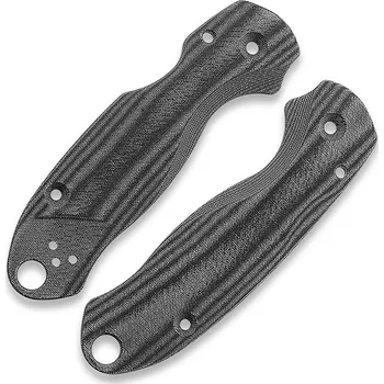 turistický batoh Flytanium Lotus Black Linen Micarta Scales for Spyderco Paramilitary 3