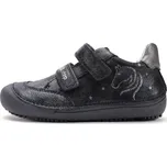 D.D.step Celoroční kožené boty obuv D. D. step S063-52564B BAREFOOT černé metalic s koníkem velikost: 27
