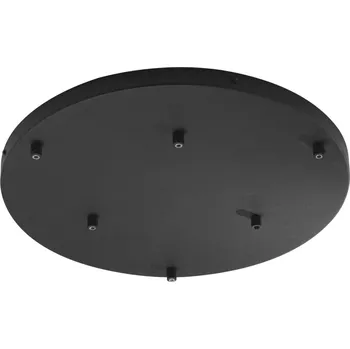 Příslušenství pro svítidlo FANEUROPE Rozeta PIREX kruhový rám černá A 6 FORI 47x4,1cm - FANEUROPE FAN BASE-S-R6-NER