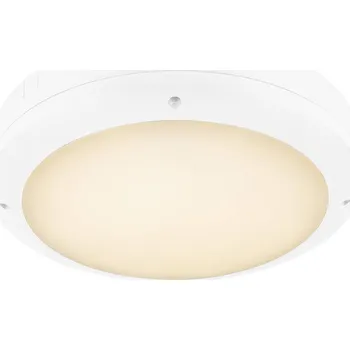 Venkovní osvětlení SLV - BIG WHITE OUTDOOR BULKHEAD V 360 SENSOR 20W 830/840/856 IP65 IK10, bílý - BIG WHITE (SLV) LA 1008901