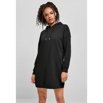 Dámské šaty Dámské organické oversized froté šaty s kapucí černé Urban Classics černá 1754068