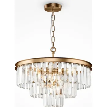 MAYTONI Závěsné svítidlo Revero 7x40W mosaz křišťálové sklo - MAYTONI M MOD085PL-07BS