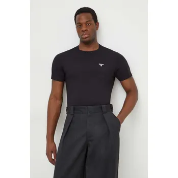 Pánské tričko Bavlněné tričko Barbour černá barva, MTS0331 99X, vel. M