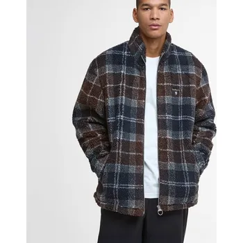 Pánská casual bunda Barbour Tartan Sherpa Fleece — Midnight Oak Tartan