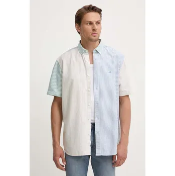 Pánská košile Bavlněná košile Levi's relaxed, s límečkem button-down, A9161 vícebarevná MLC, vel. S