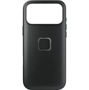 Náhradní kryt pro mobilní telefon Peak Design Everyday Case pro iPhone 17 - iPhone 17 Pro Max, Black Clarino (černá), Bez poutka