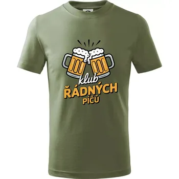 Chlapecké oblečení Klub řádných píčů - Tričko dětské bavlněné - 98 cm / 2 roky ( Khaki )