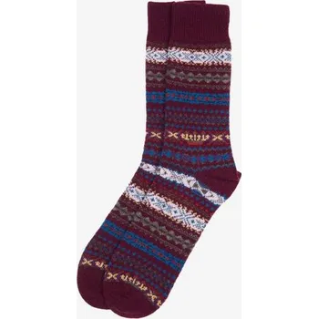 Pánské ponožky Barbour Boyd Socks — Burgundy