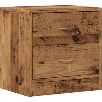 Noční stolek Noční stolek dřevěný 40x30x40 cm, barva: staré dřevo