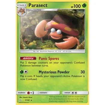 Volný čas Pokémon TEU 007/181 Parasect - Team Up Stav: Near Mint, Verze: NORMAL