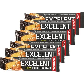 Proteinová tyčinka Nutrend EXCELENT protein bar, 6 x 85 g, slaný karamel