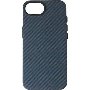 Pouzdro na mobilní telefon Swissten MagStick Shell iPhone Air – modré pouzdro (SWISSTEN MagStick Shell pro Apple iPhone Air – modré pouzdro, obal, kryt s MagSafe a designem uhlíkových vláken)