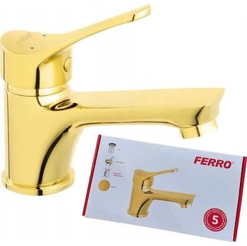 Vodovodní baterie Umyvadlová baterie stojánková Ferro zlatá