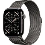 Apple Watch Series 11 Cellular (42mm) Břidlicově šedý titan s břidlicově šedým milánským tahem