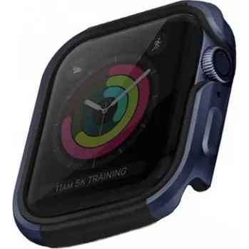 Pouzdro na mobilní telefon Uniq Valencia kovové pouzdro pro Apple Watch 44mm - modré