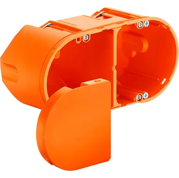 Elektroinstalační krabice KAISER Krabice pro elektroniku vzduchotěsná s víkem bezhalogen hloubka 75 mm, do dutých stěn KA-9062-94