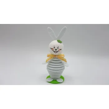 Svatební dekorace Vrstvený zajíc bílý / figurka - sada ke složení