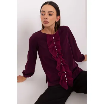 Dámská halenka Dámská halenka Lakerta s volánem a korálky, 36 i240_216396_2:36