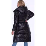 Perso Vatovaná bunda z paskiem Černá Slim Fit XL