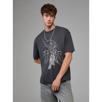 Oblečení a móda Tričko s&nbsp;potiskem - XXL - House - tmavošedý - 014HF-90X