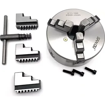 dílenský stroj Sklíčidlo na soustruh, 100mm K11-100 3-čelisťové (SKC310)