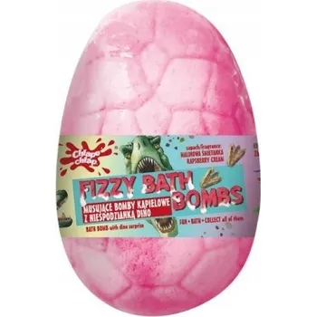 Koupelová kosmetika CHLAPU šumivá koule do koupele Vejce s překvapením malinová smetana x1