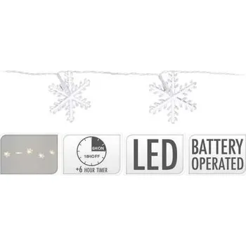 Vánoce Vánoční světelný závěs Sněžky 40 LED teplá bílá