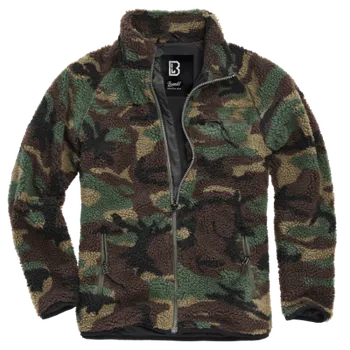 Pánská softshellová bunda Bunda Teddy Fleece Jacket, Brandit, Woodland, M
