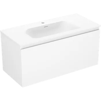 Koupelnový nábytek Mexen Orio koupelnová skříňka 100 cm s umyvadlem Vela, 1 zásuvka, bílá matná - 91A10-10047-1-BF01-W23M01 Skříňky s umyvadlem