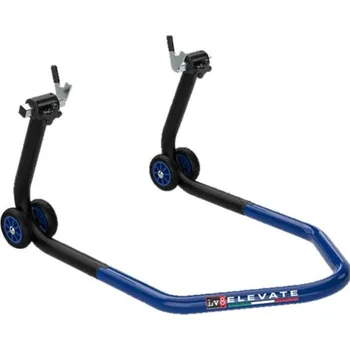 Motodoplněk Zadní stojánek LV8 E620LV.KB s V úchyty pro rolny černá/modrá