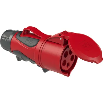 Elektrická zásuvka PCE Spojka 32A/400V 5-pól. IP44 GRIP PC-2253-6