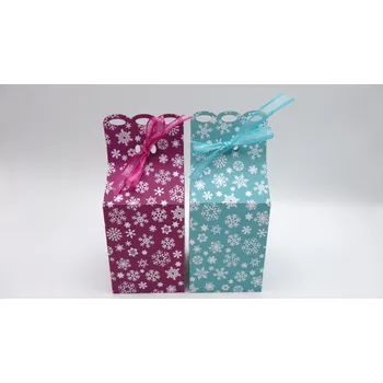 Dárková krabička Krabička domeček čtvercová - 2 ks