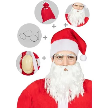 Karnevalový doplněk Funiglobal - Doplňkový set Santa Klaus -