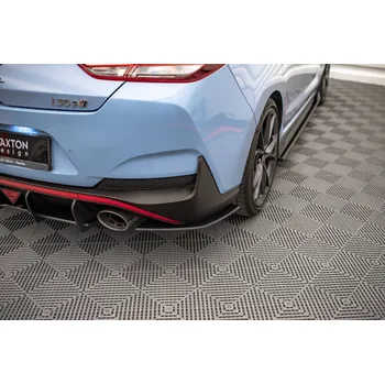 Tuning Maxton Design "Street Pro" boční difuzory pod zadní nárazník pro Hyundai i30 N MK3 Facelift, plast ABS bez povrchové úpravy, Fastback