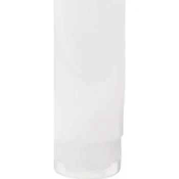 Silikonová cestovní lahvička 2v1 na mytí těla 38 ml, barva: bílá