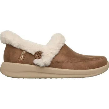 Dámské pantofle Dámské zateplené pantofle Skechers COZY ESCAPE 38 Hnědá, Bílá