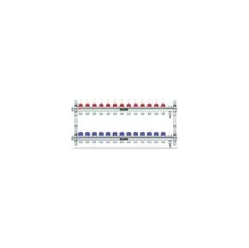 rozdělovač topení REHAU Nerezový rozdělovač HKV-D 13 topných okruhů s průtokoměry, 13802301200