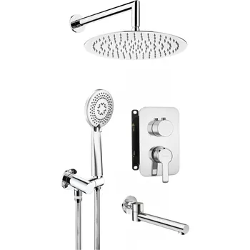 Sprchový set Deante Sprchový komplet Arnika s podomítkovovou baterií BOX a vanovou výlevkou - BXYY0QAM