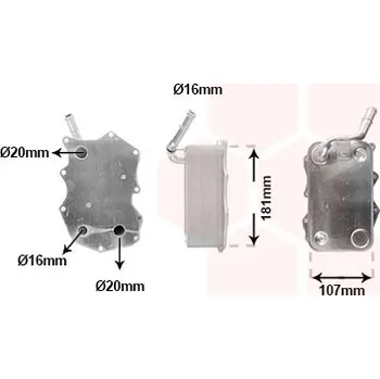 Motor automobilu Olejový chladič, motorový olej VAN WEZEL 58013731