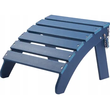 Taburet Adirondack 47,5x48x35 CM Podnožka pod zahradní židli, skládací, modrá