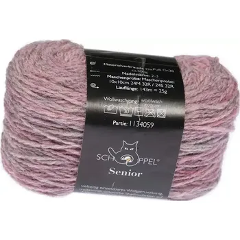 Příze Schoppel Wolle Senior 2599 Rosenduft Inspiration Dibadu (Vlněná příze Senior 2599 Rosenduft Inspiration Dibadu)