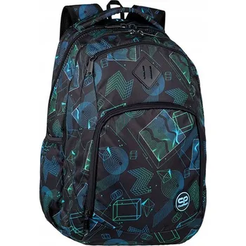Školní batoh Školní batoh CoolPack s více přihrádkami, černý, modrý, 27 l