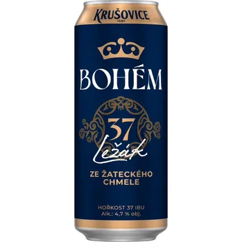Pivo Krušovice Bohém plech